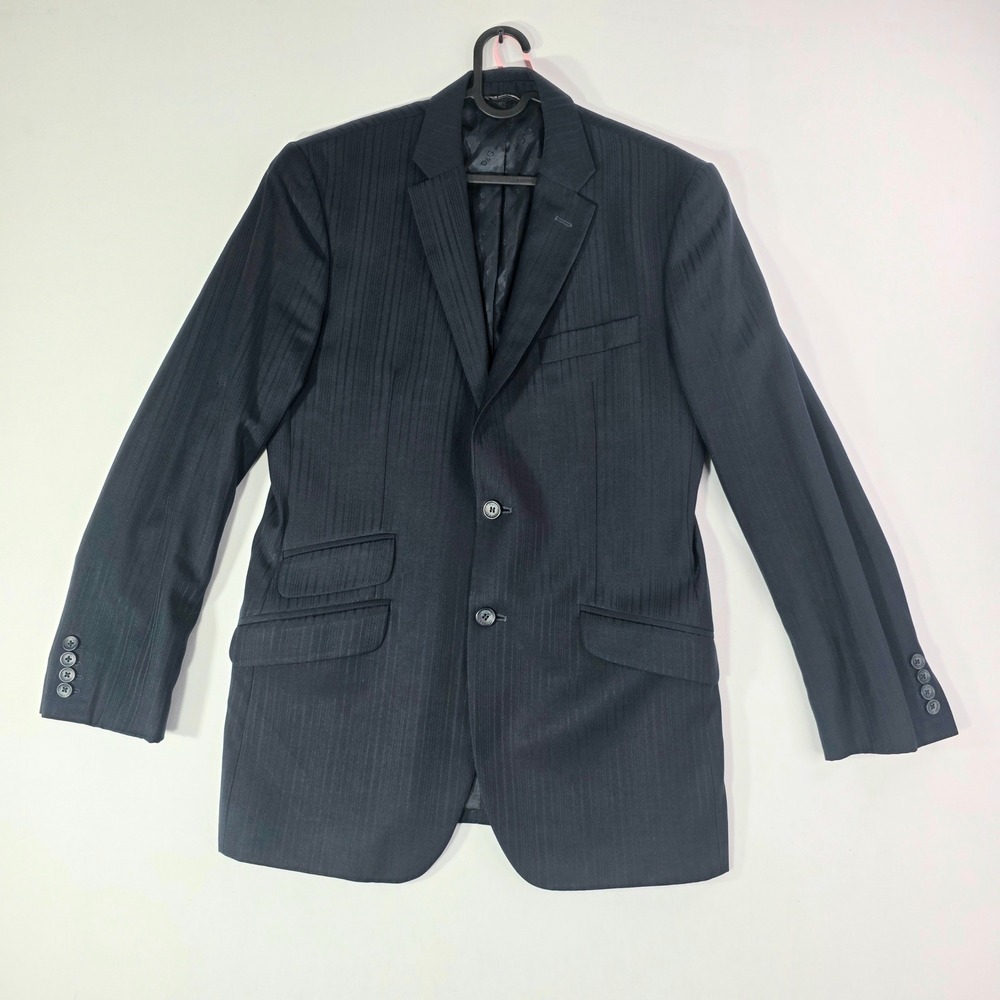 Dolce & Gabbana Men's 42R Navy Pinstripe Virgin Wool Sport Coat Blazer RJ0085